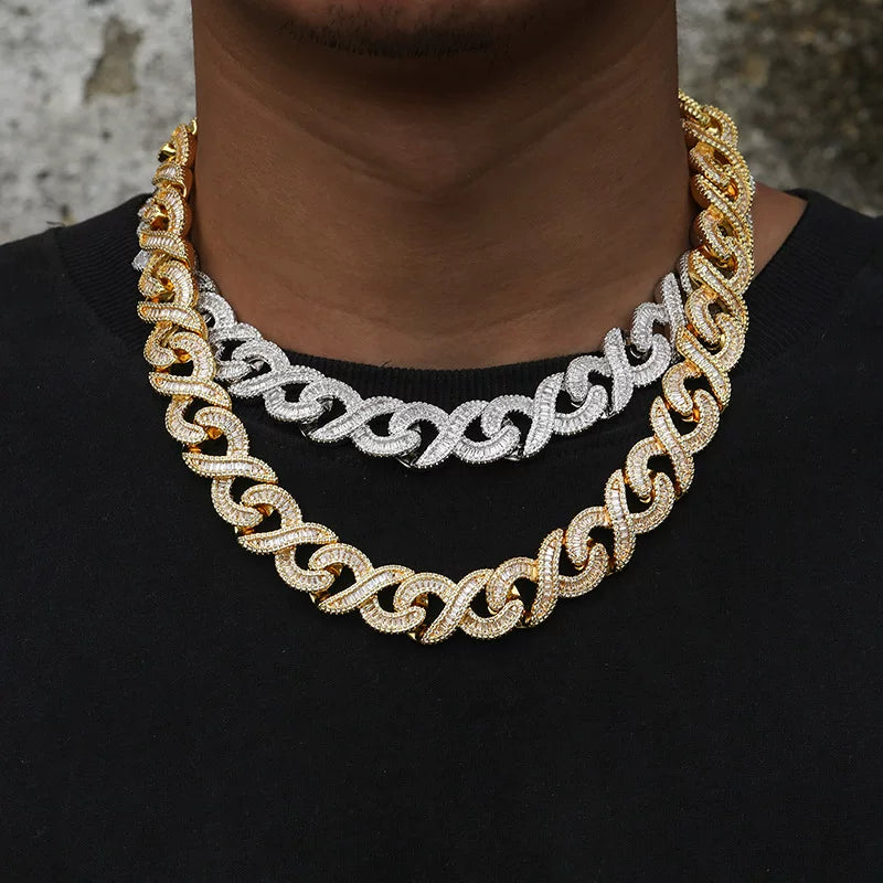 Luxe 16mm Baguette Cuban Link Chain