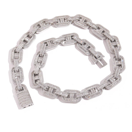 Vault Baguette Mariner Link Necklace