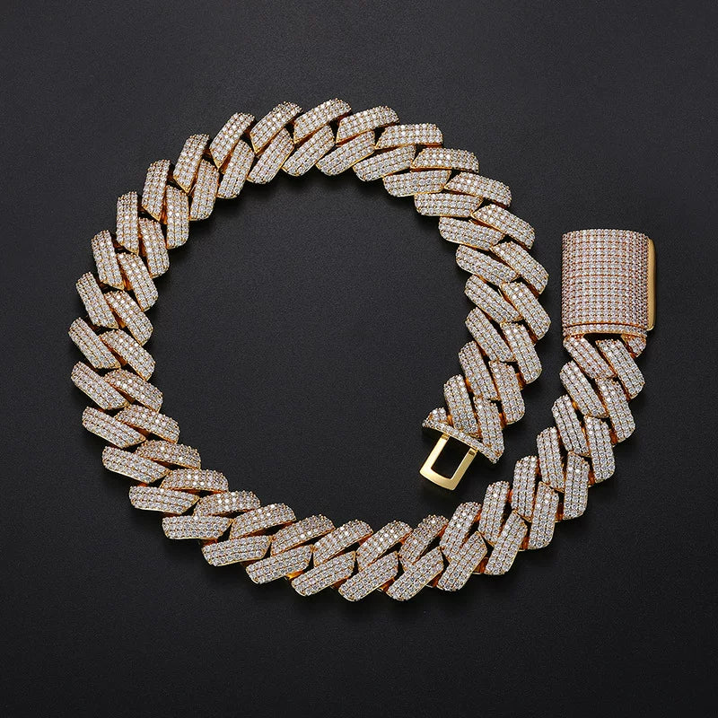 Titan 25mm Iced Cuban Link Necklace