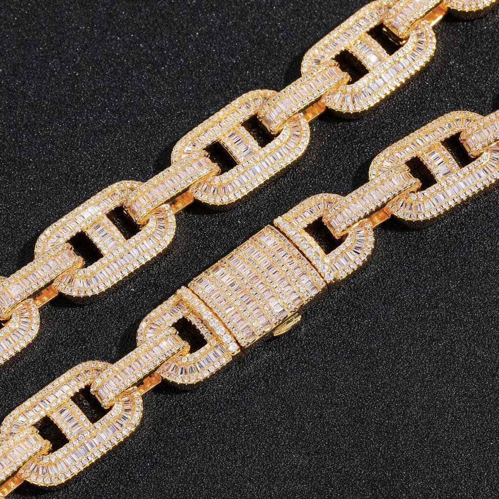 Vault Baguette Mariner Link Necklace