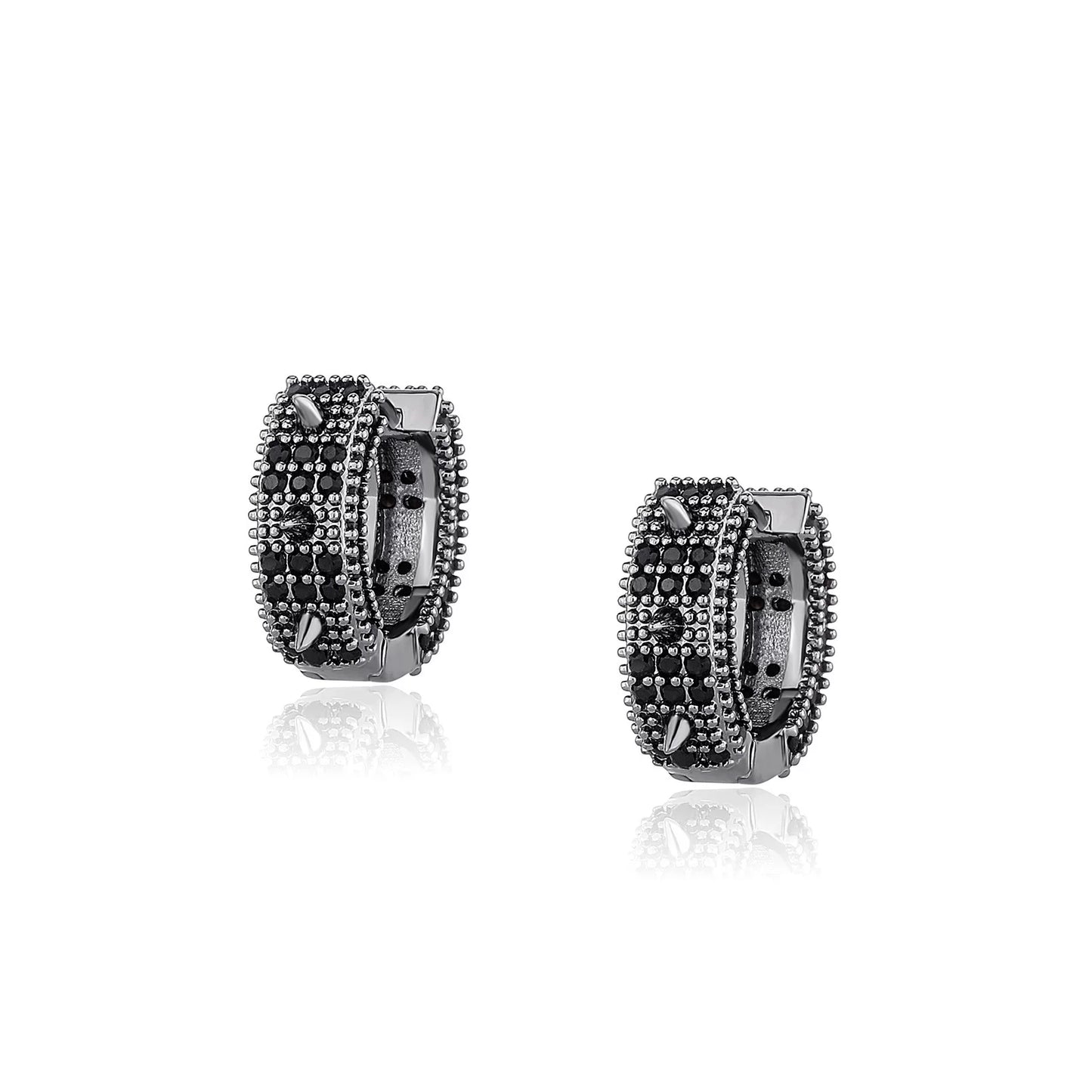 The Spike Huggie Hoops