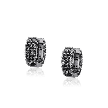 The Spike Huggie Hoops