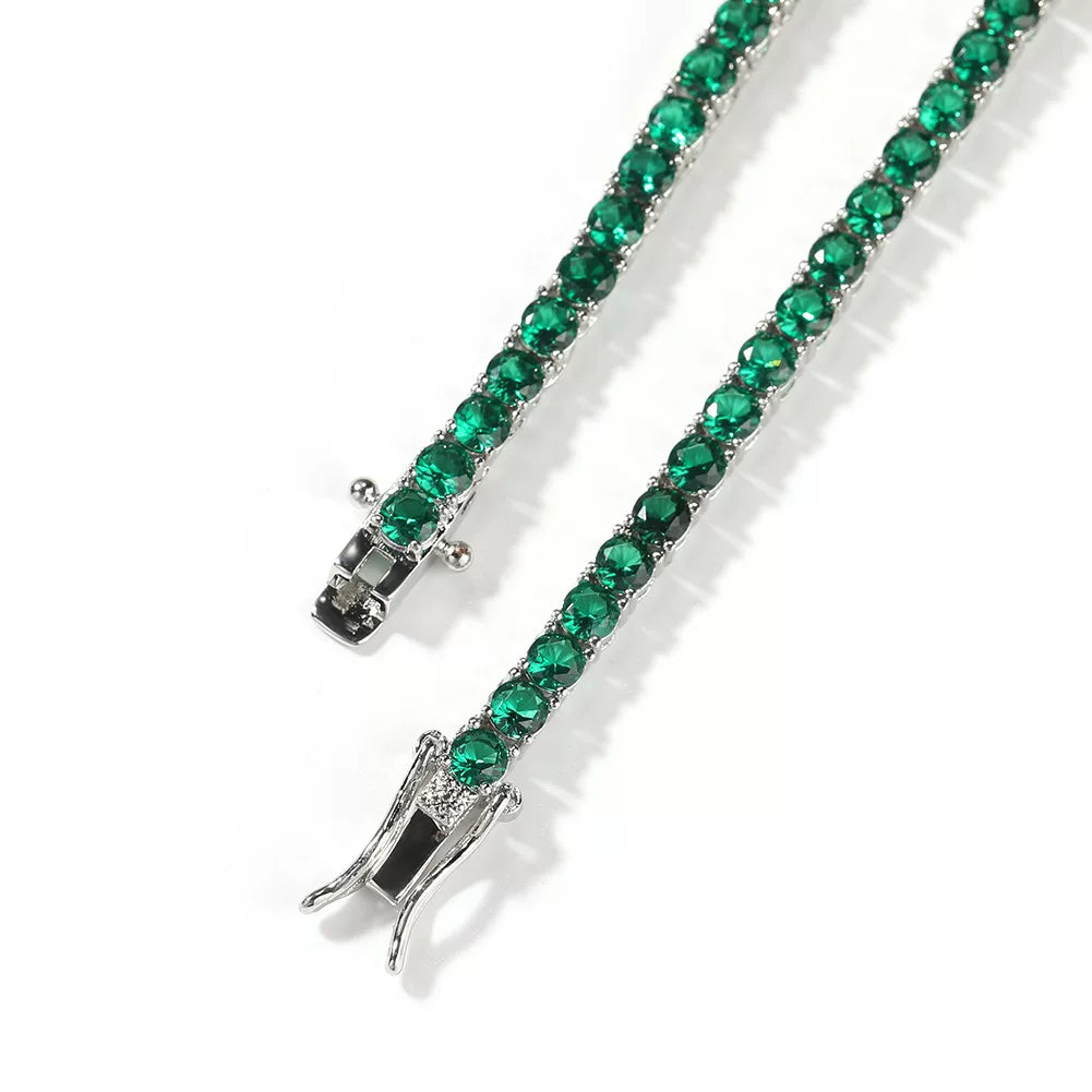 The Emerald Tennis Chain Necklace