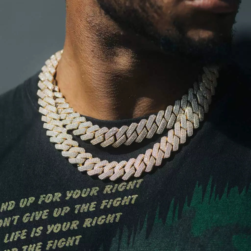 Domino Iced Cuban Link Necklace