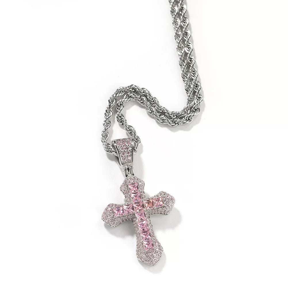 The Spectrum Cross Pendant Necklace