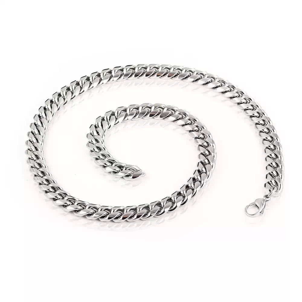 Cuban Link Lariat Necklace