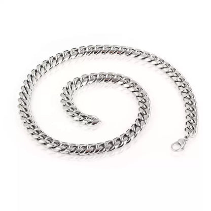Cuban Link Lariat Necklace