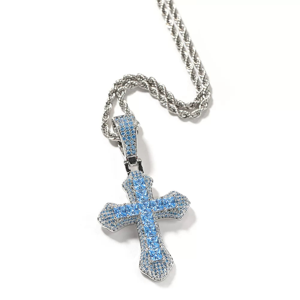 The Spectrum Cross Pendant Necklace