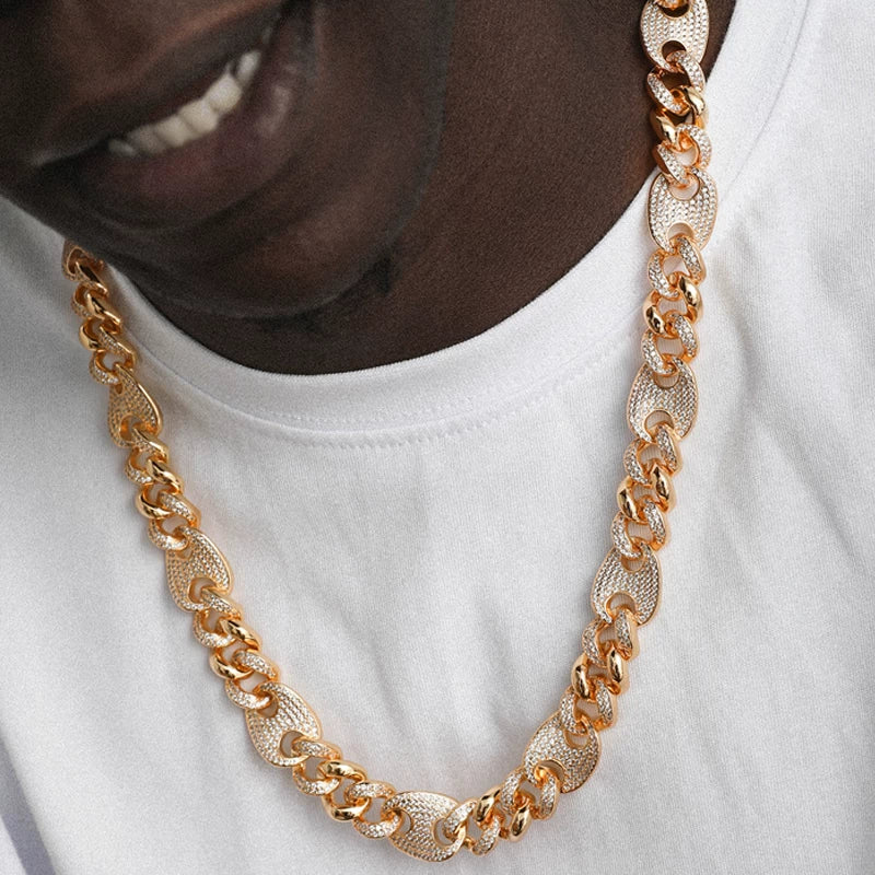 Mariner Cuban Iced Hybrid Necklace