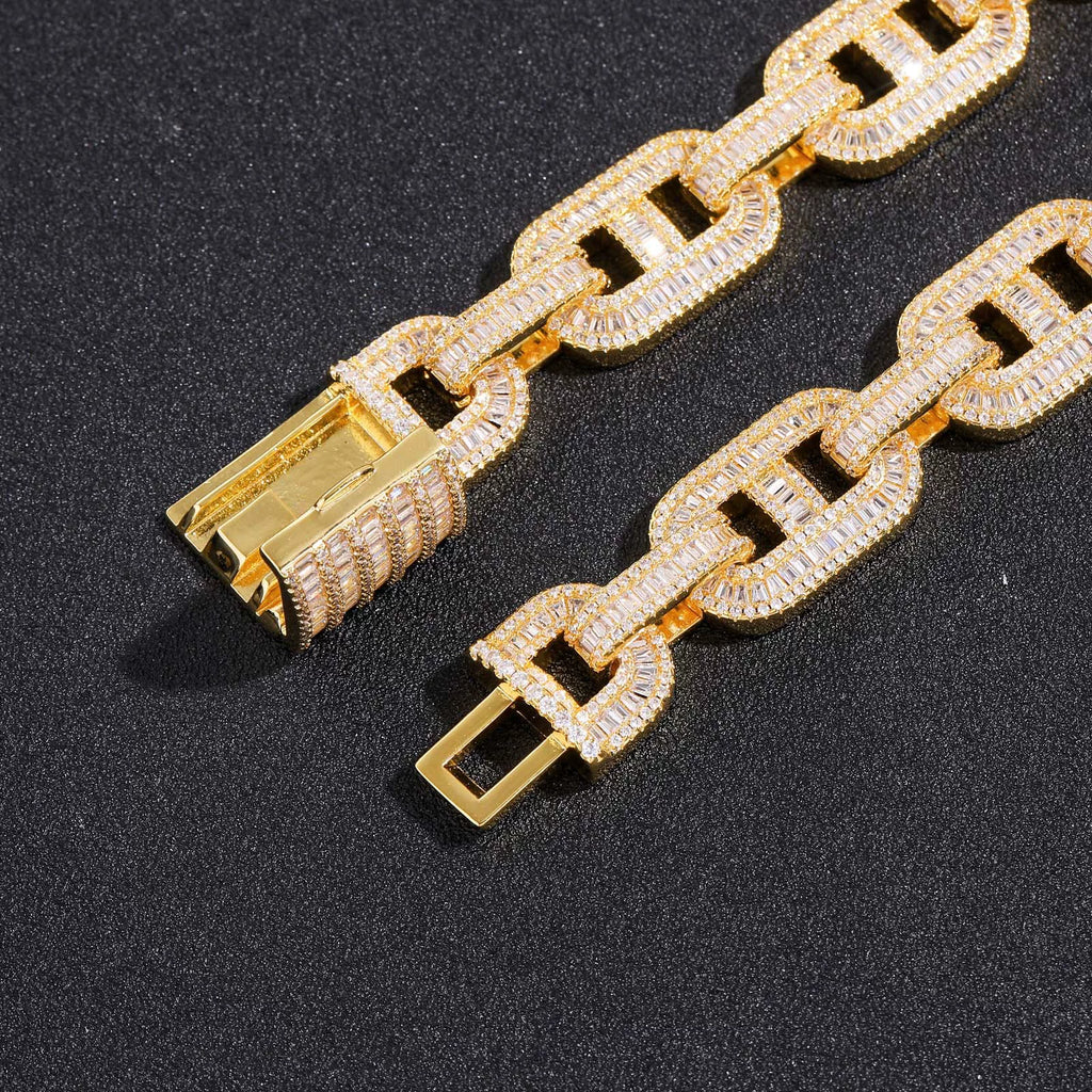 Vault Baguette Mariner Link Necklace
