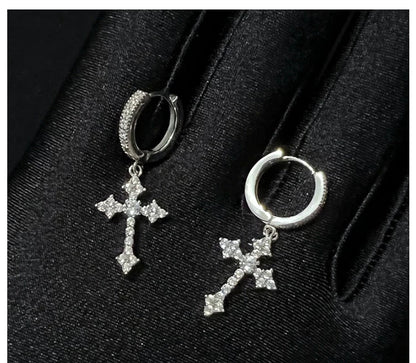 Sanctum Cross Huggie Earrings