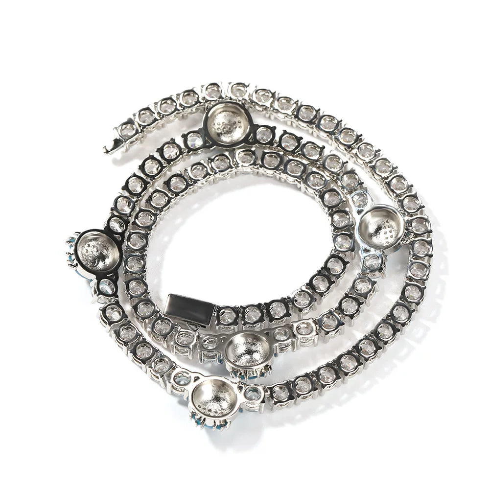 The Blue Panther Tennis Chain Necklace