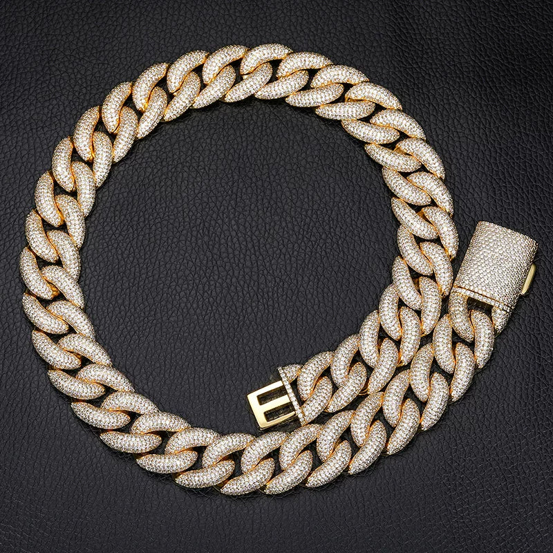 Dome 20mm Iced Cuban Link Necklace