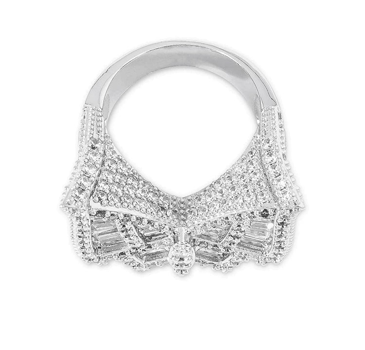 Papillon Baguette Iced Ring