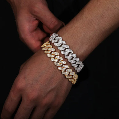 Luxe 20mm Baguette Cuban Bracelet
