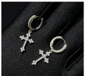 Sanctum Cross Huggie Earrings