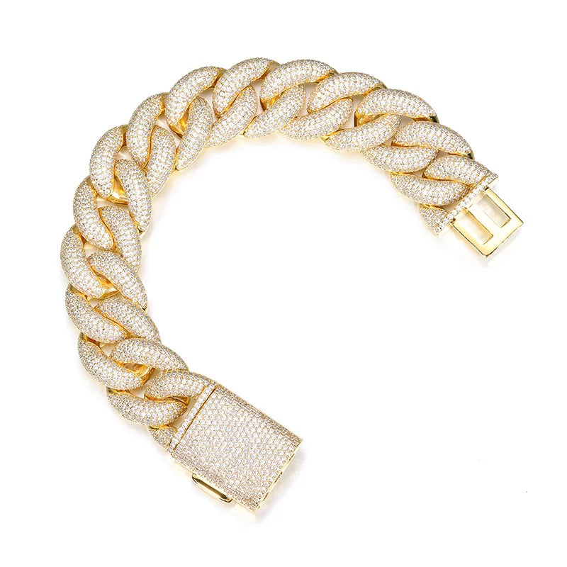 Dome 20mm Iced Cuban Bracelet
