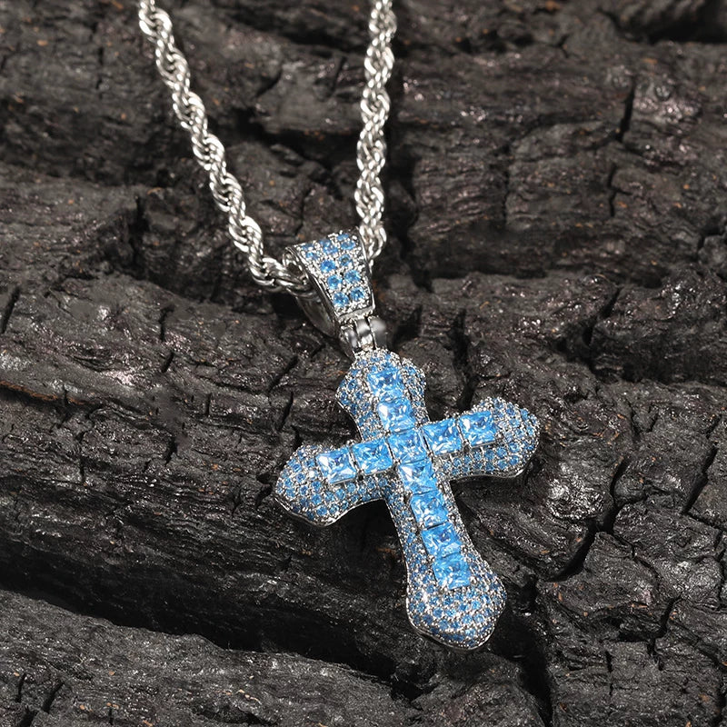 The Spectrum Cross Pendant Necklace