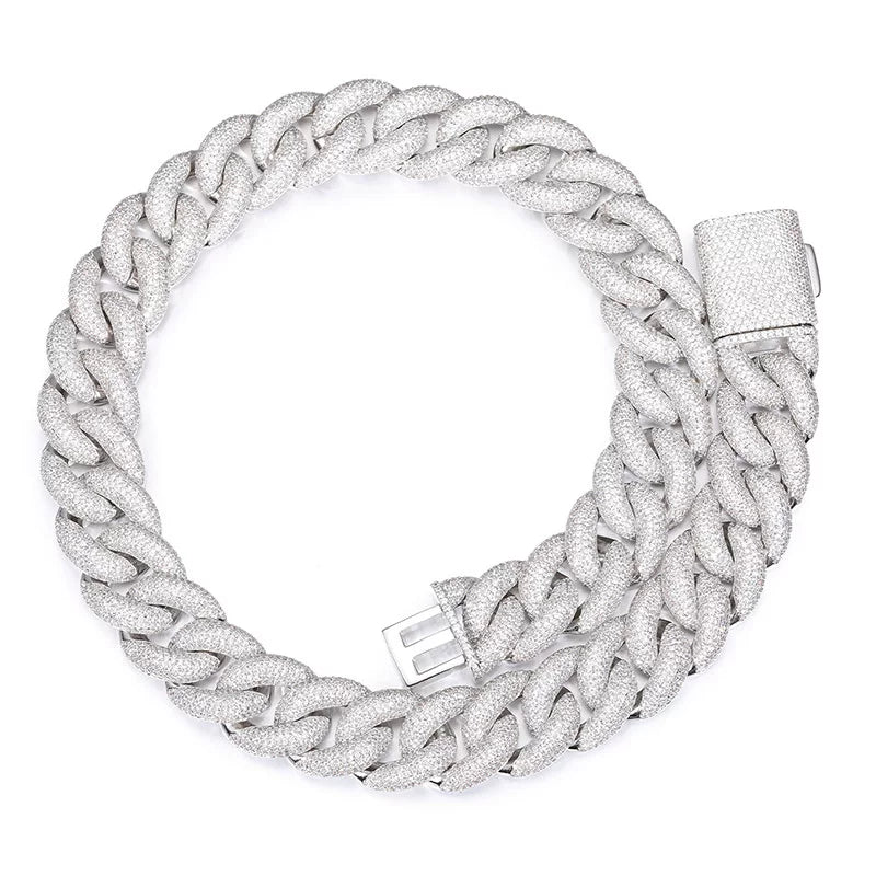 Dome 20mm Iced Cuban Link Necklace