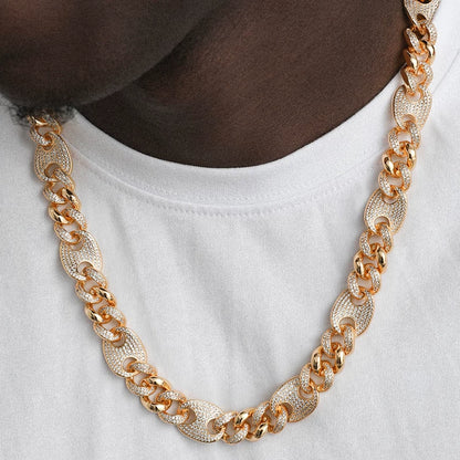 Mariner Cuban Iced Hybrid Necklace