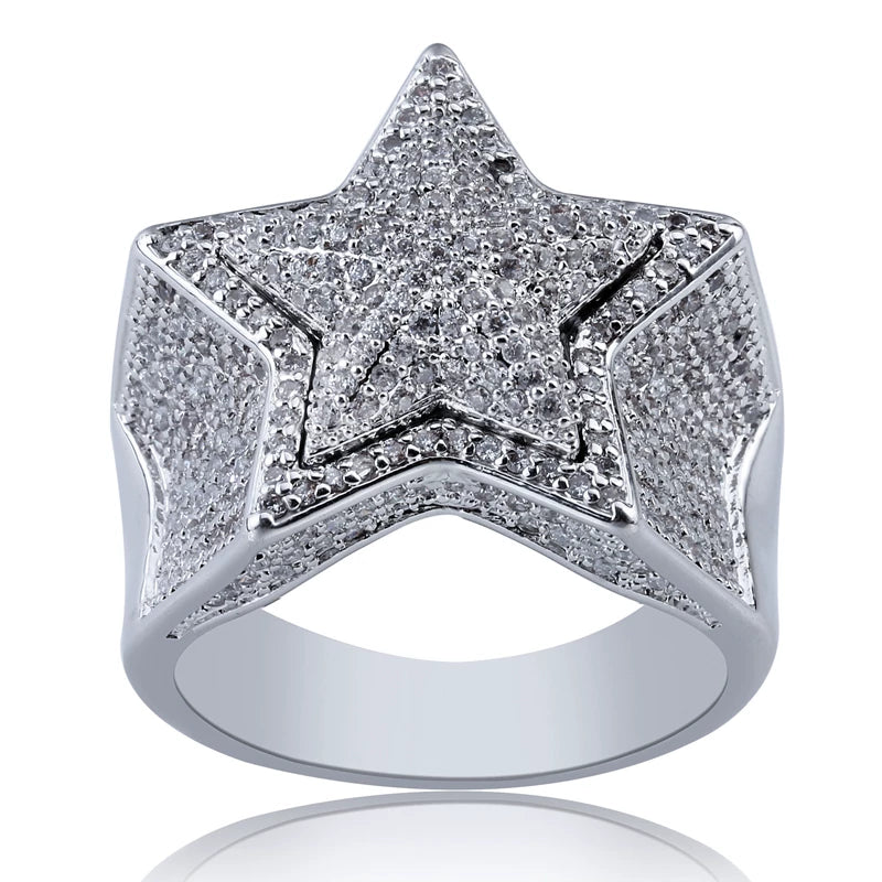 Nova Star Iced Ring