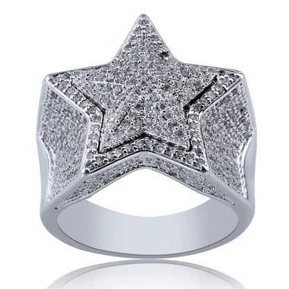 Nova Star Iced Ring