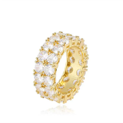The Double Row Prong Eternity Ring