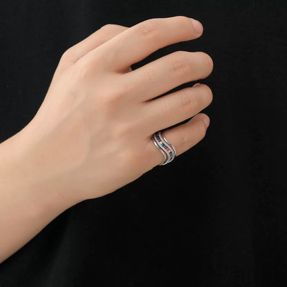 The Rainbow Wave Ring
