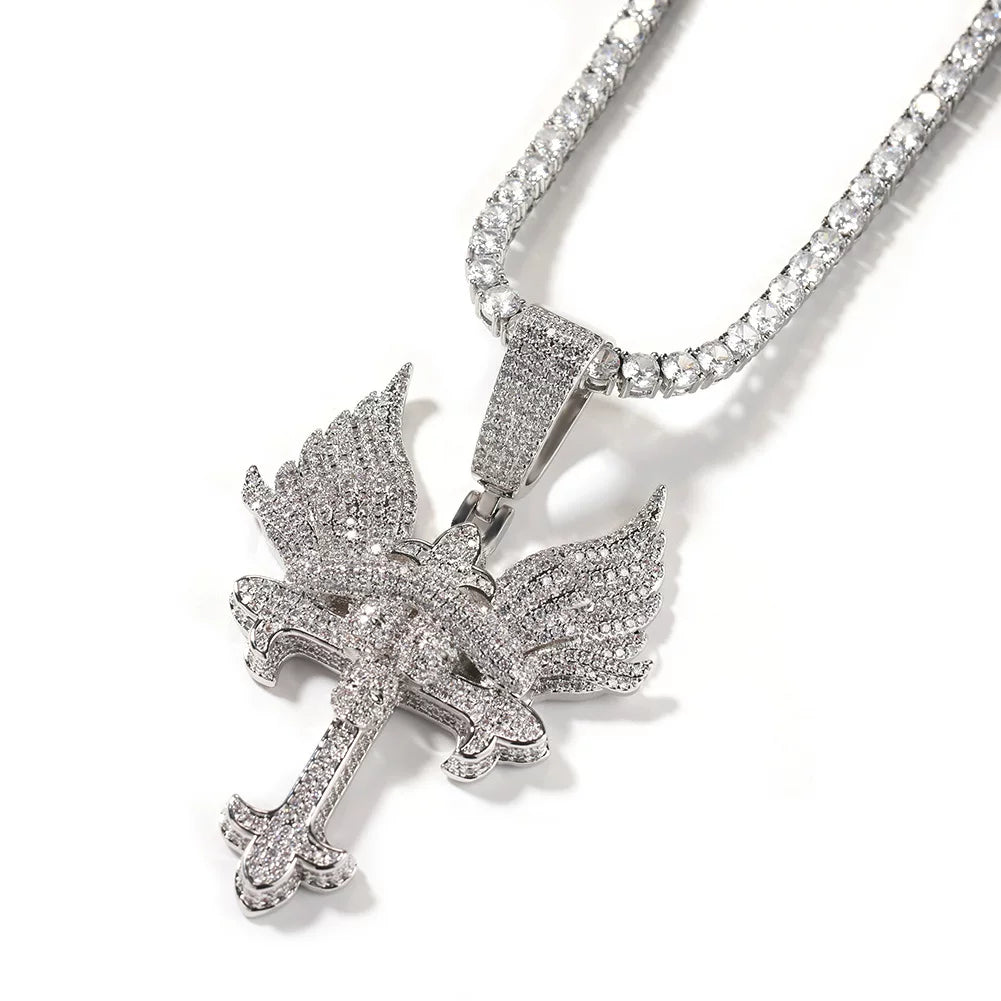 The Seraph Cross Pendant Necklace
