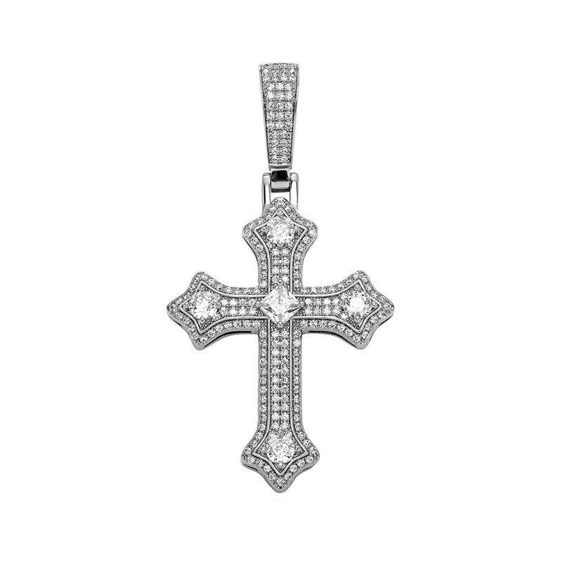 The Baroque Cross Pendant Necklace