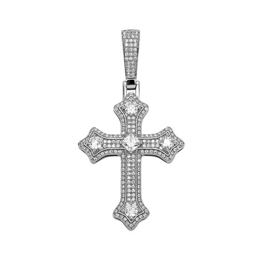 The Baroque Cross Pendant Necklace