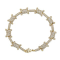 Iced Out Barbed Wire Bracelet