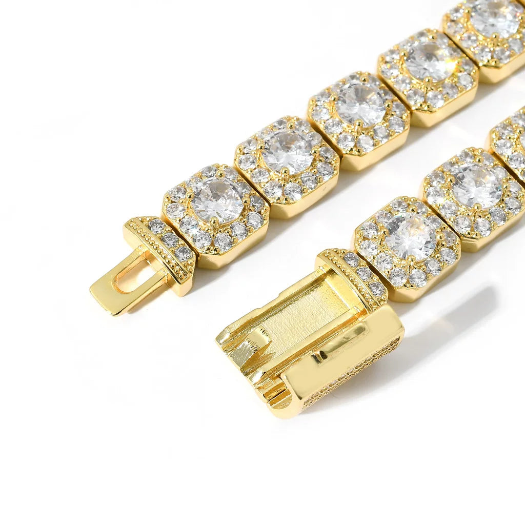 Pinnacle Halo Iced Tennis Chain