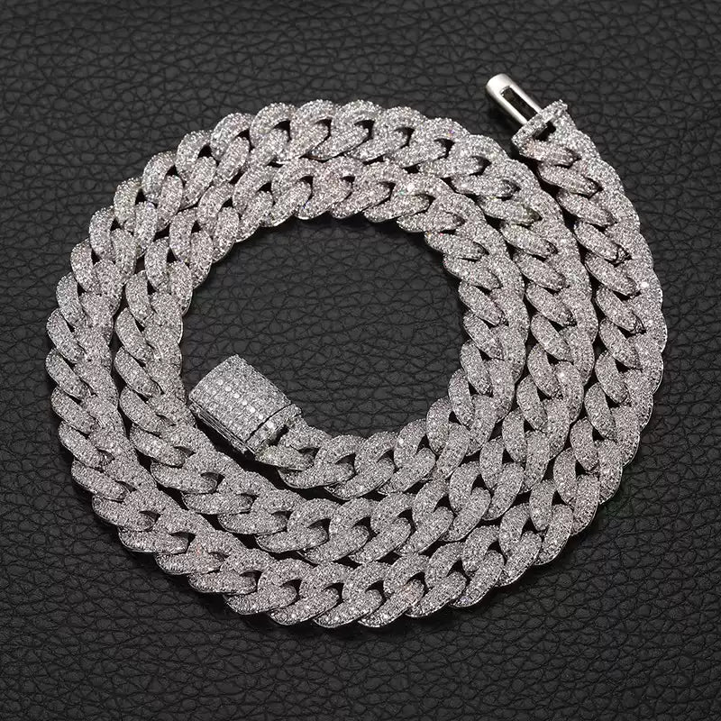 Iced Out Miami Cuban Link Chain Necklace