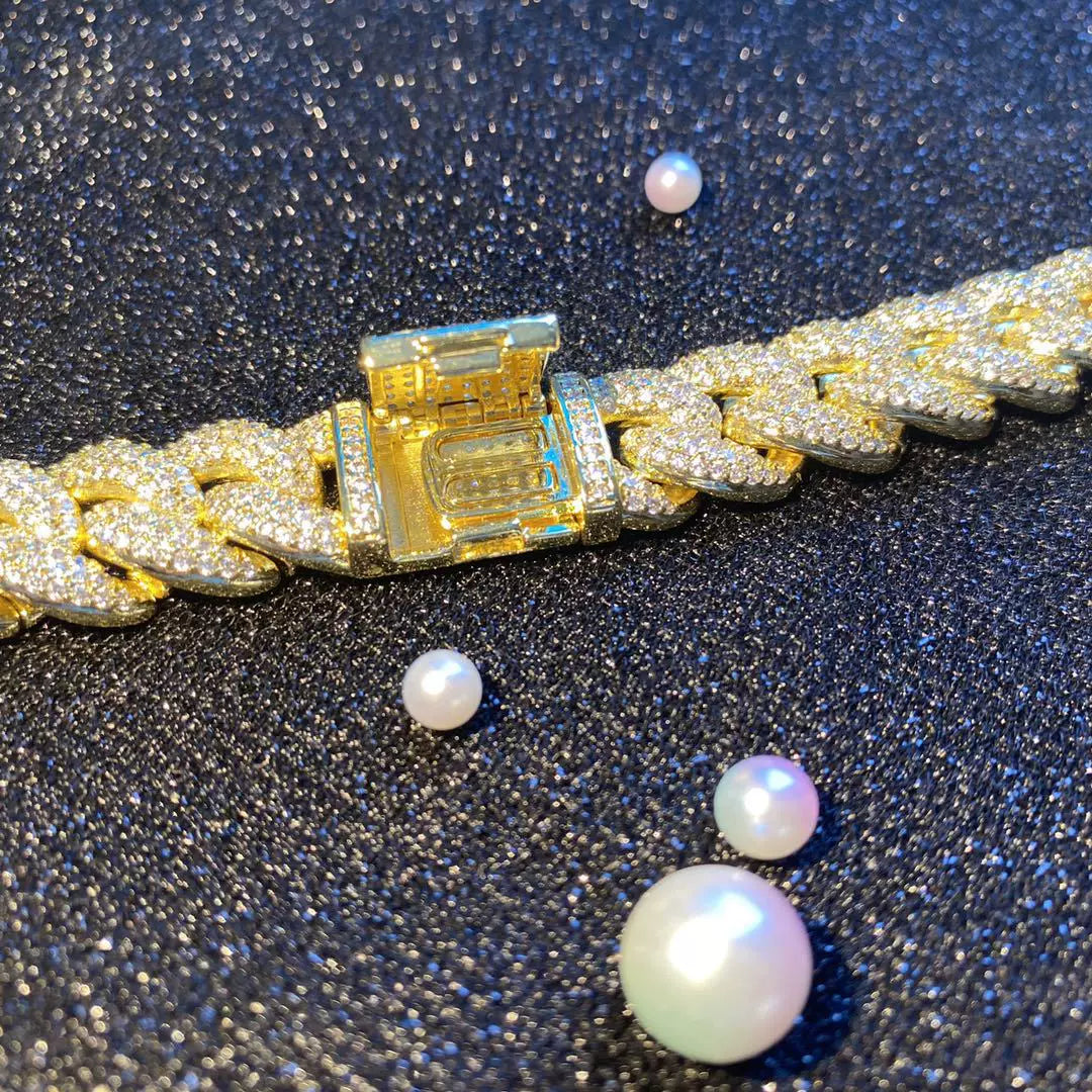 20mm Iced Out Miami Cuban Link Chain Necklace