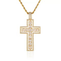 The Double Cross Spinner Pendant Necklace