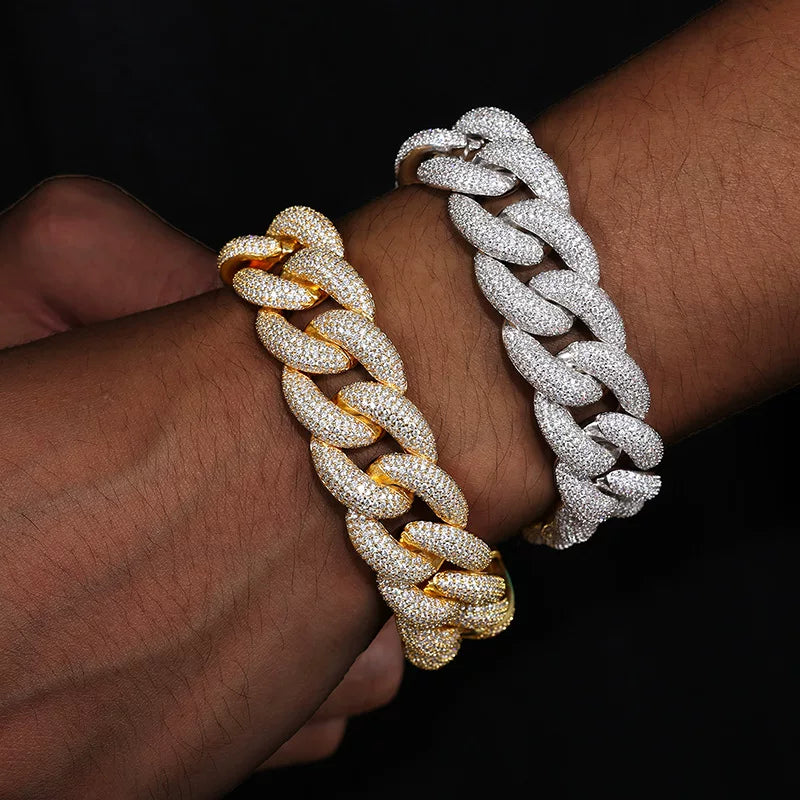 Dome 20mm Iced Cuban Bracelet