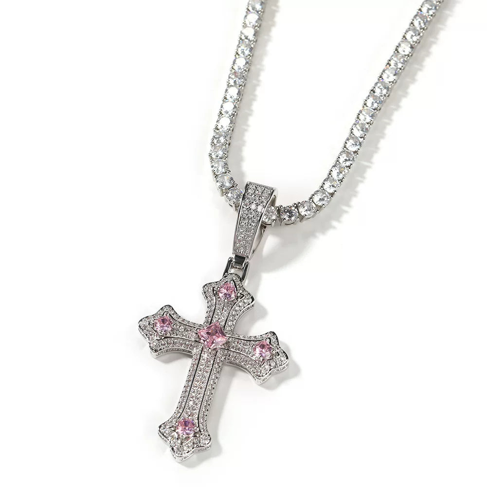 Reliquary Cross Pendant Necklace