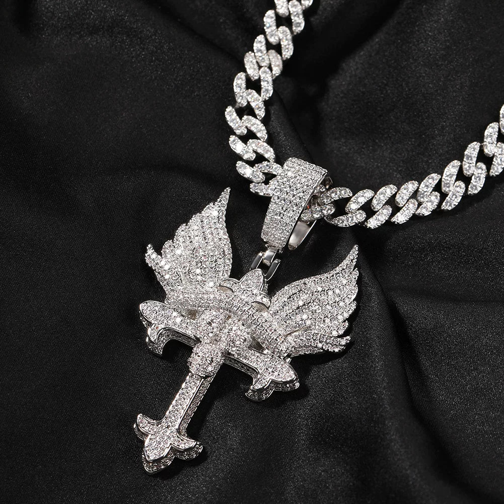 The Seraph Cross Pendant Necklace