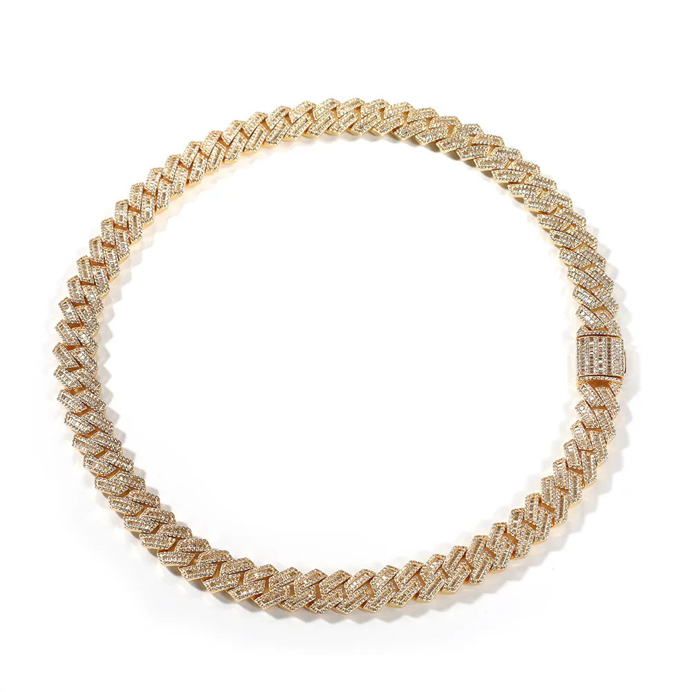 The Baguette Cuban Chain Necklace