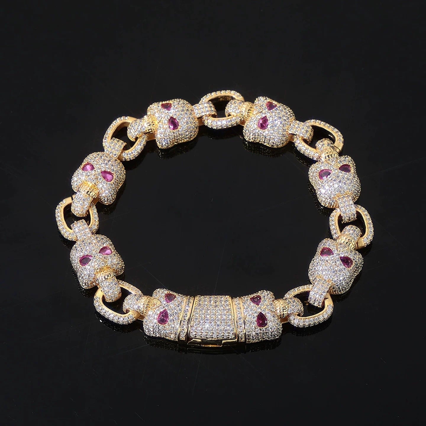 Memento Skull Iced Belcher Bracelet