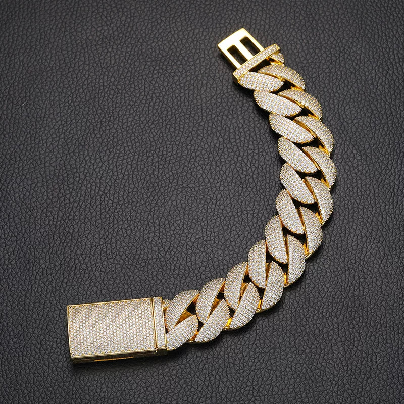 Glacier 20mm Full Iced Cuban Bracelet