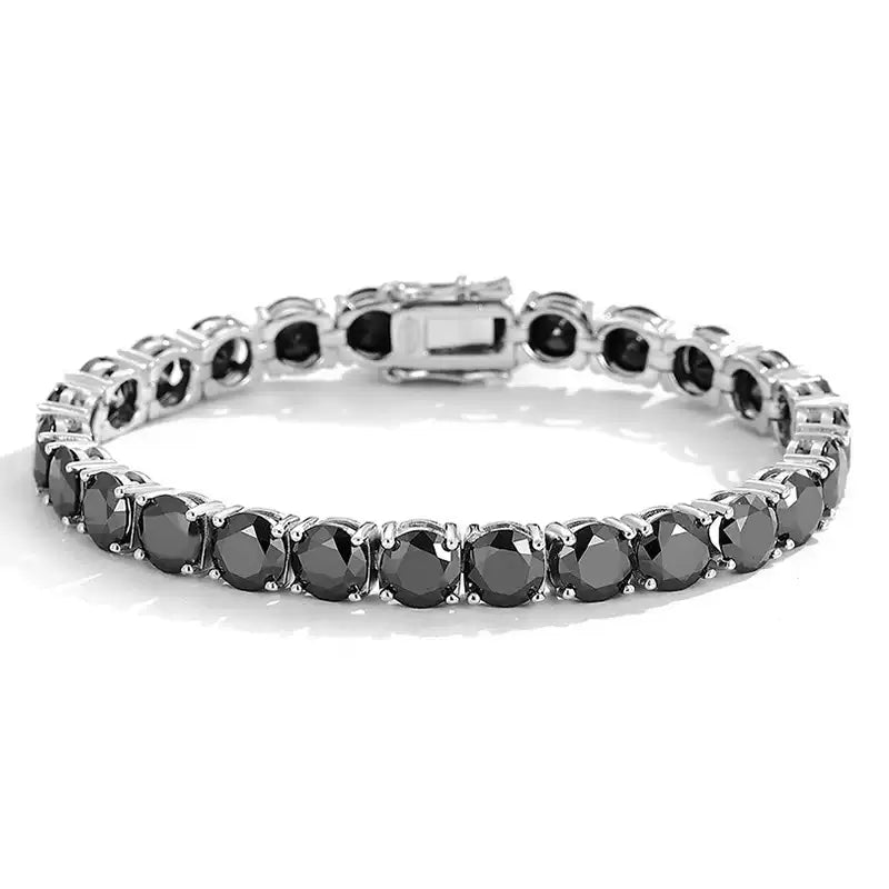 Black Moissanite Tennis Bracelet