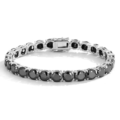 Black Moissanite Tennis Bracelet