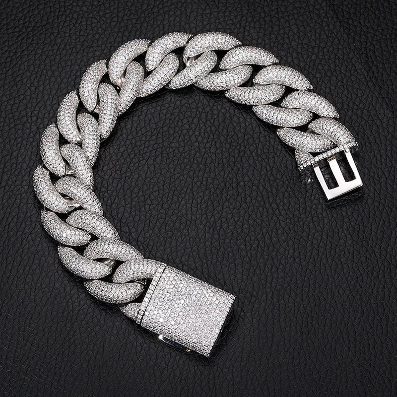 Dome 20mm Iced Cuban Bracelet