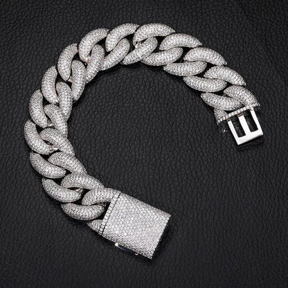 Dome 20mm Iced Cuban Bracelet