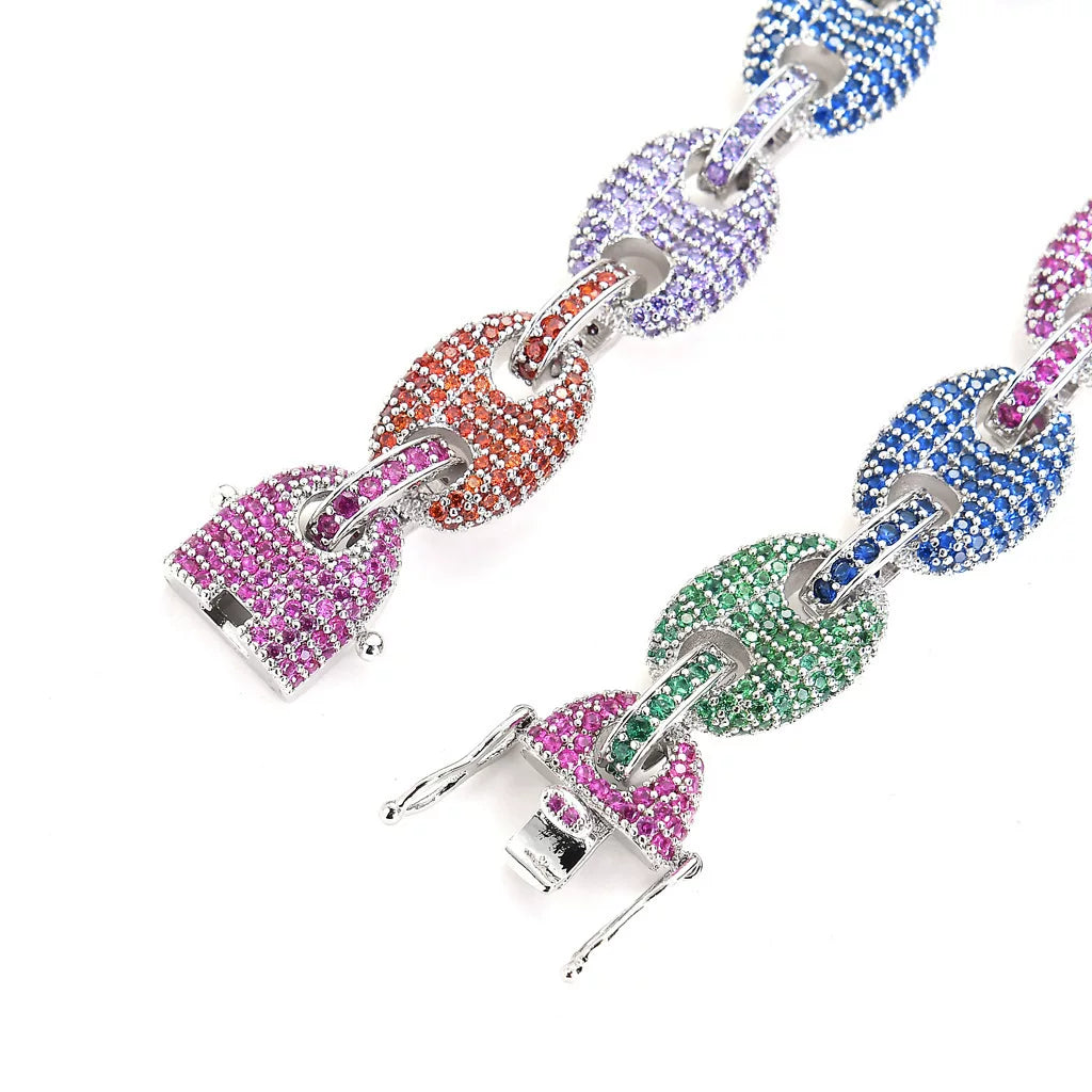 Carnival Iced Mariner Link Necklace
