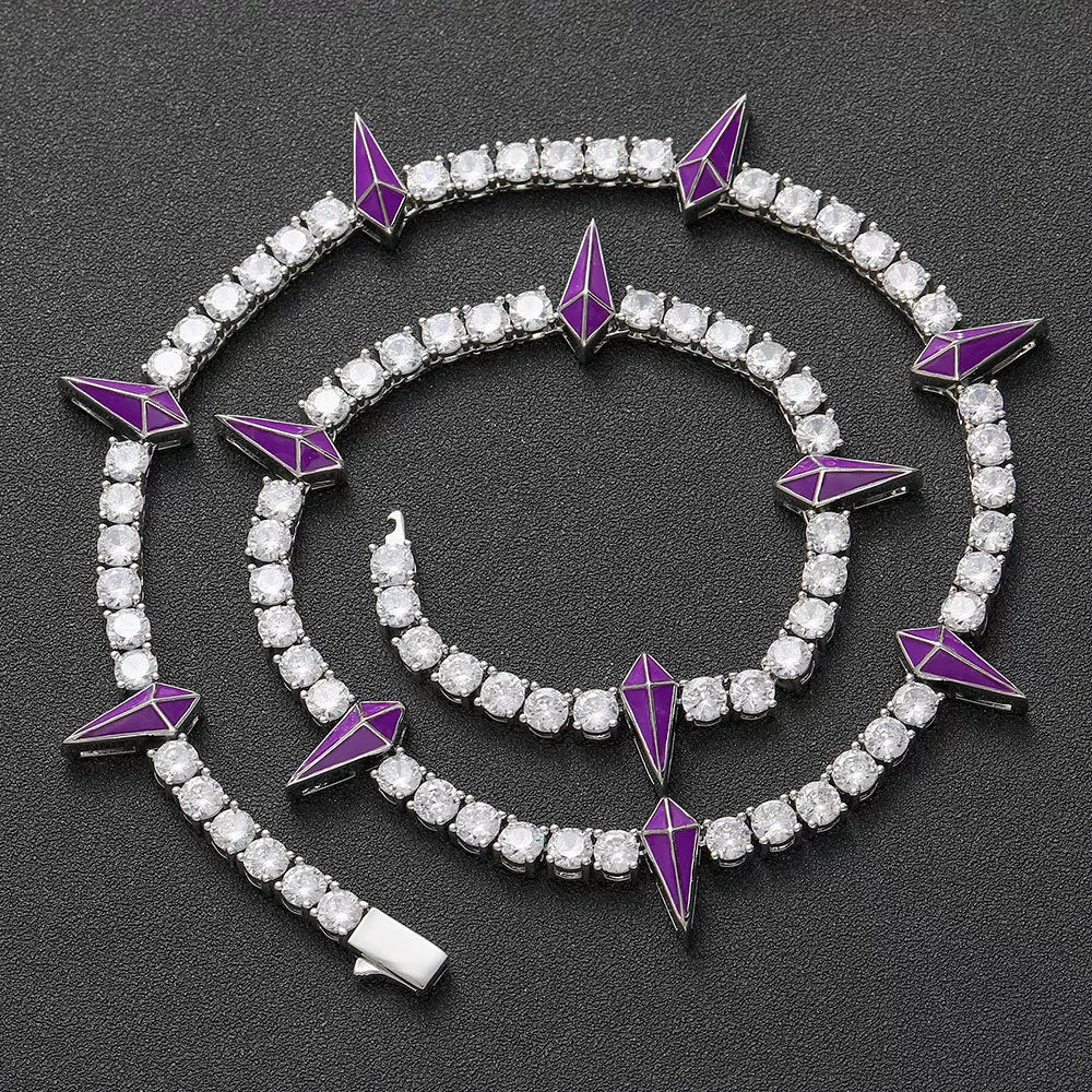 The Star Spike Tennis Chain Necklace