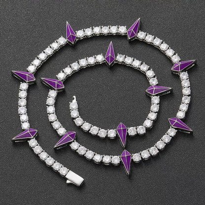 The Star Spike Tennis Chain Necklace