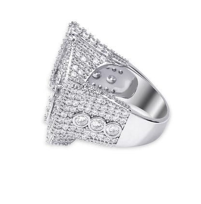 Papillon Baguette Iced Ring